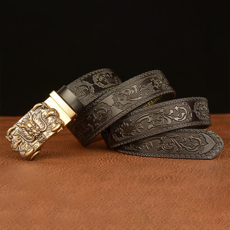 Men's Mighty Dragon Claw Leather Belt