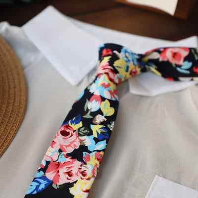 Men's Vintage Liberal Floral Necktie