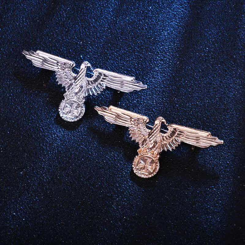 Men's Eagle Military Cross Brooch