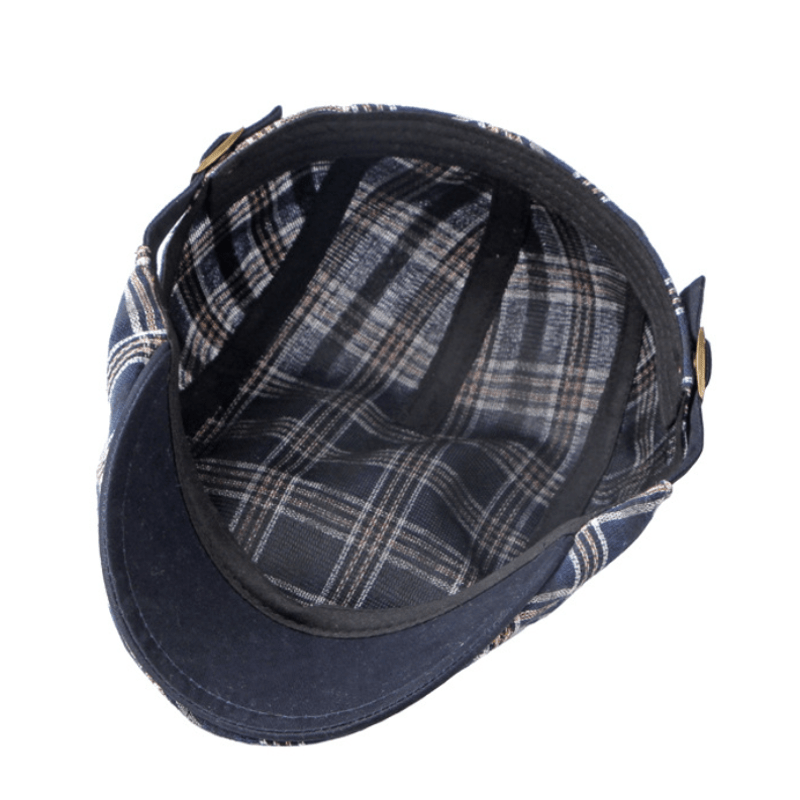 Travel Casual Checkered Beret Flat Cap