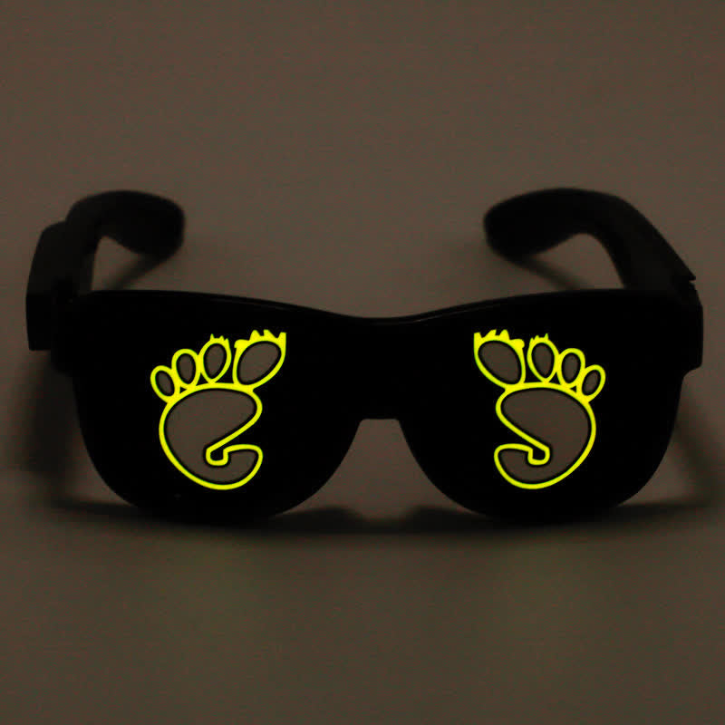 Funny Eyes Party Decor Rechargeable LED Glasses