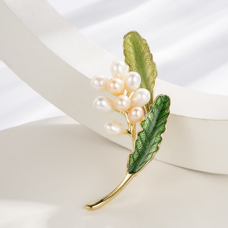 Women's Freshwater Pearl Jasmine Brooch