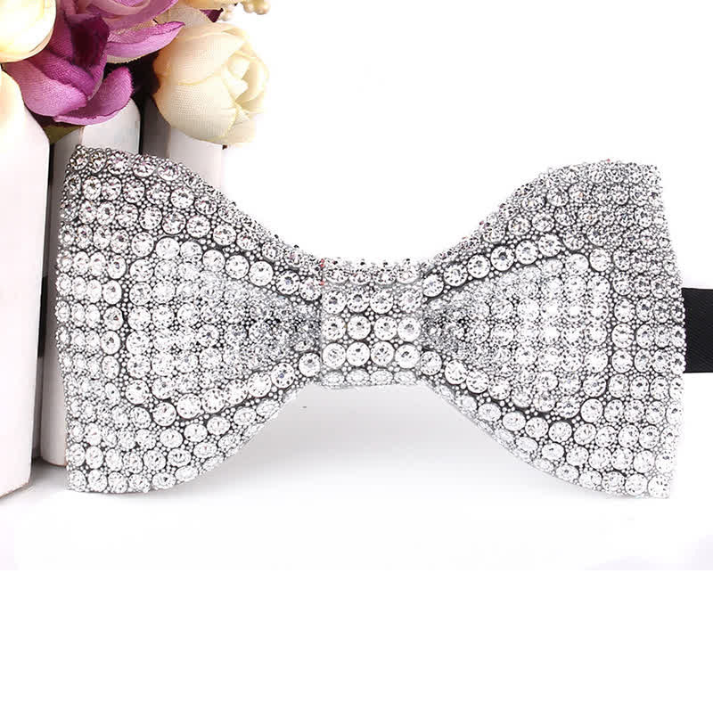Men's Luxurious Sparkling Rhinestone Party Bow Tie