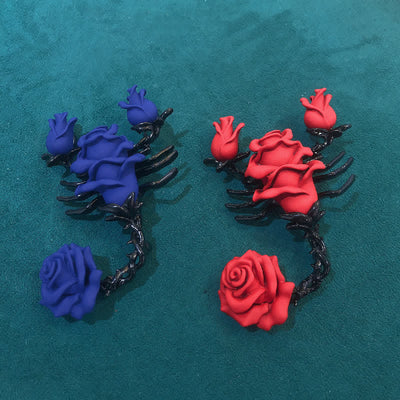 Men's Personality Scorpion Rose Brooch