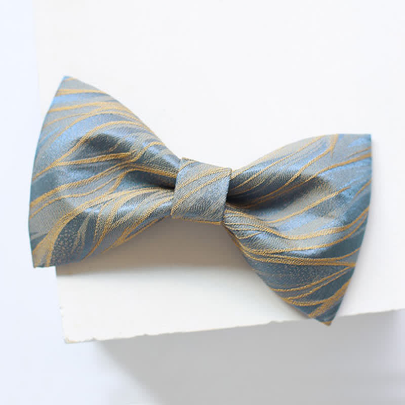 Men's Grayish Blue Spring Breeze Bow Tie
