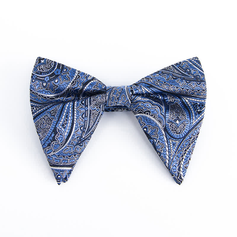 Men's Colorful Paisley Oversized Pointed Bow Tie