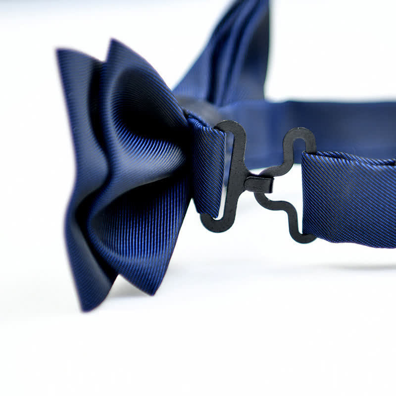 Men's Rhinestone Metal Matte Bow Tie
