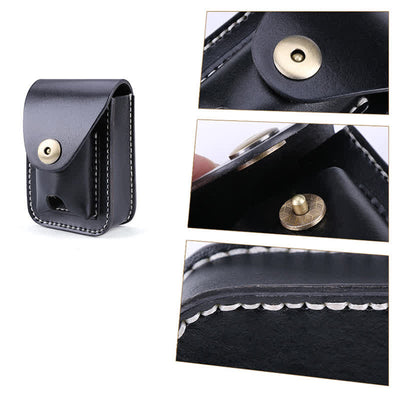 Mini Portable Cigarette Case Leather Belt Bag