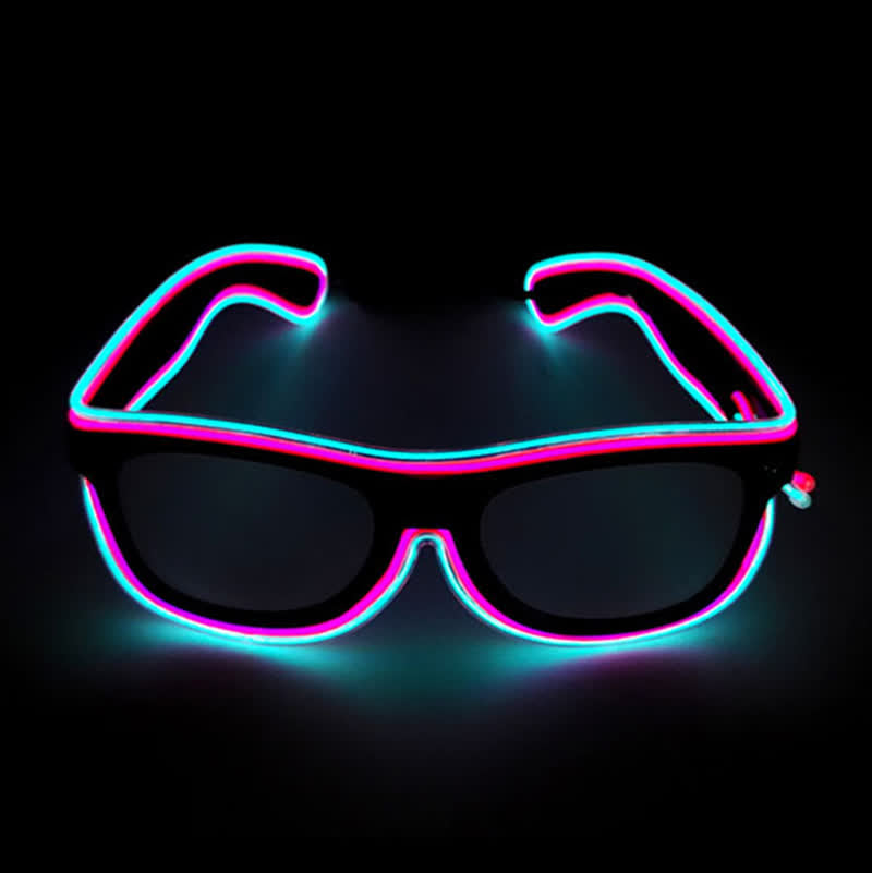 Double Colors Decorative Party Glowing LED Glasses