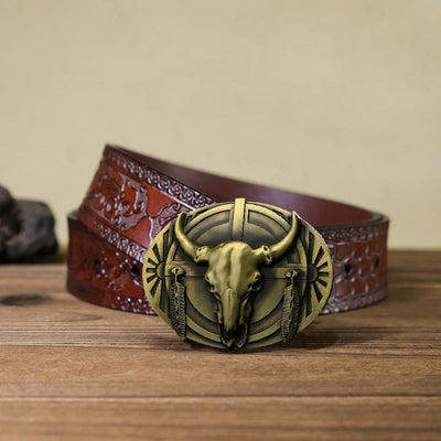 Men's DIY Buckle Leather Belt