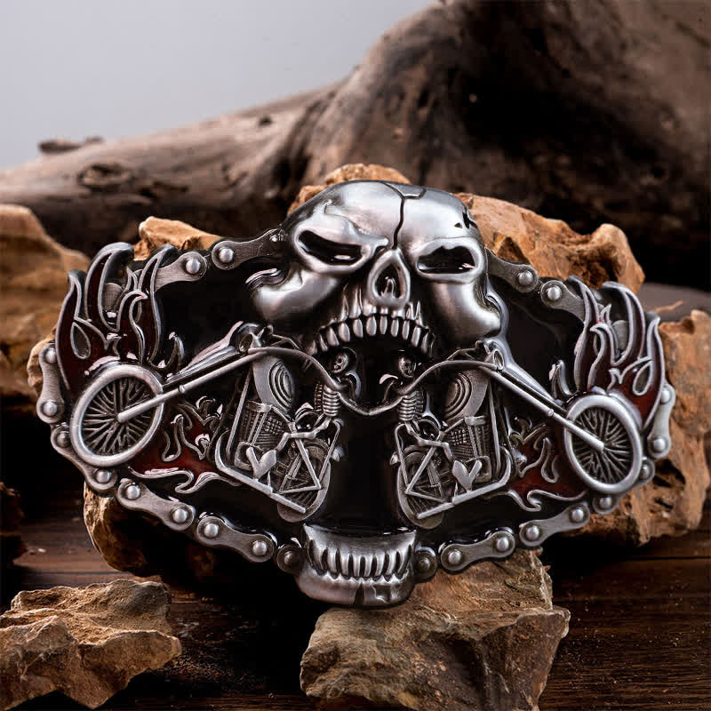 Handmade Black Leather Skull Mens Belts Cool Leather Men Belt for Men –  iChainWallets