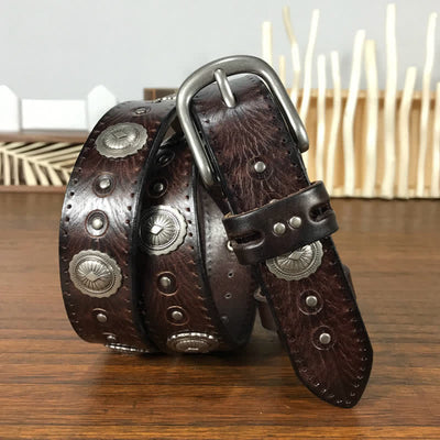 Punk Rock Heavy Metal Rvet Studded Leather Belt