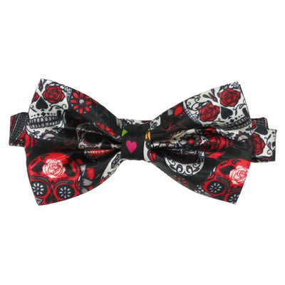 Men's Halloween Blood Splattered Skull Bow Tie