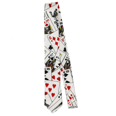 Men's Poker Playing Cards Themed Necktie