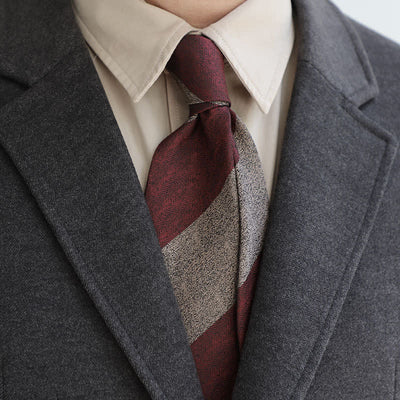 Men's Color Blocking Striped Necktie