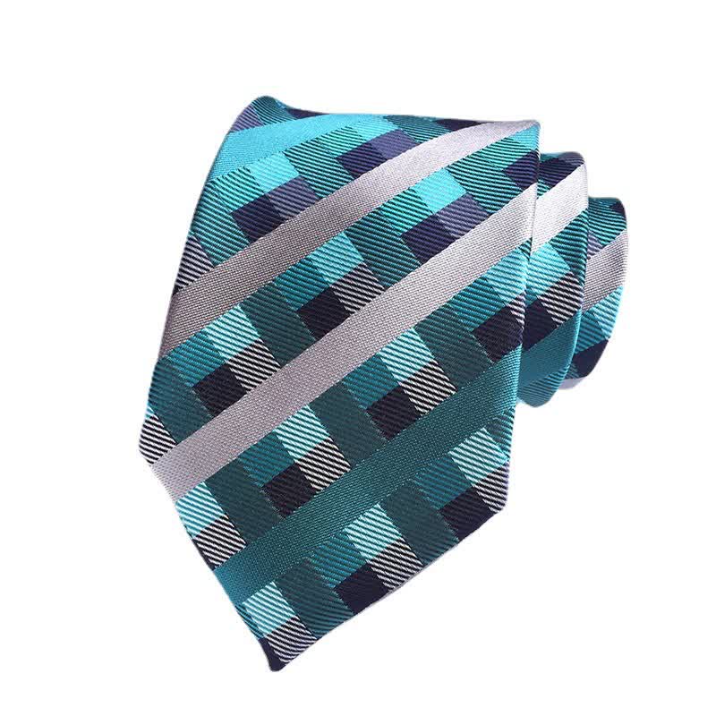 Men's Multi-colored Checked Formal Necktie