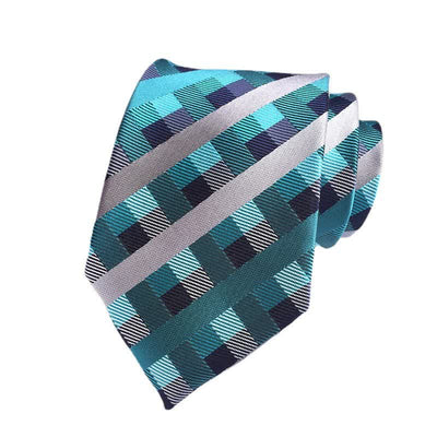 Men's Multi-colored Checked Formal Necktie