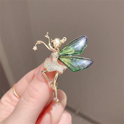 Women's Angel Wings Elf Fairy Brooch