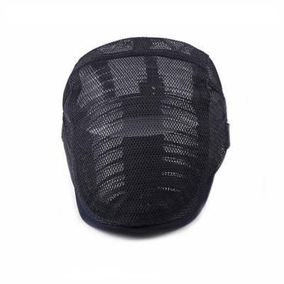 Breathable Sunhat Hollow Mesh Flat Cap Beret