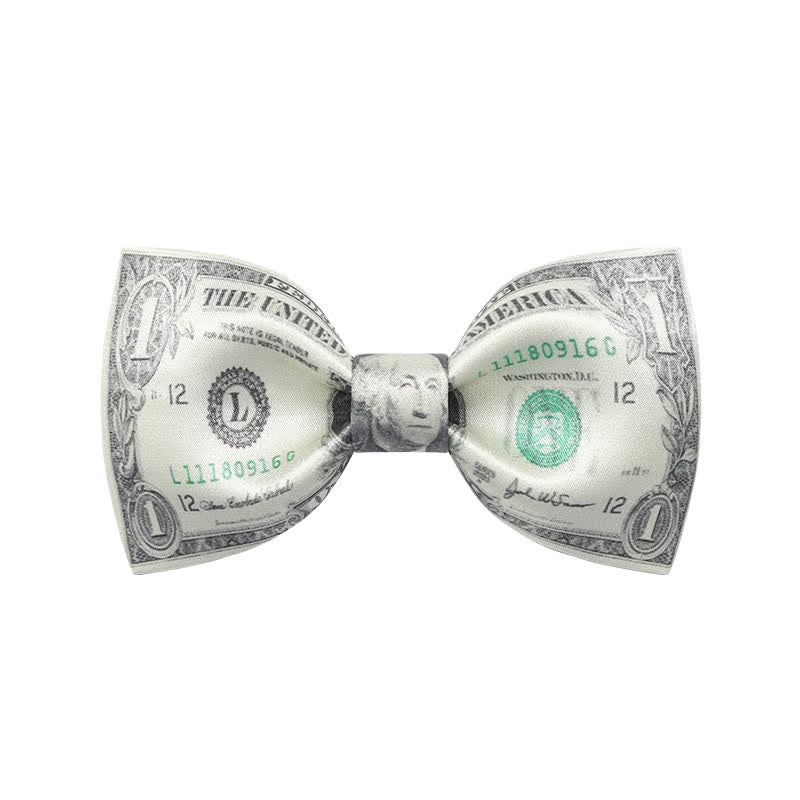 Men's Greenback Dollar Bow Tie