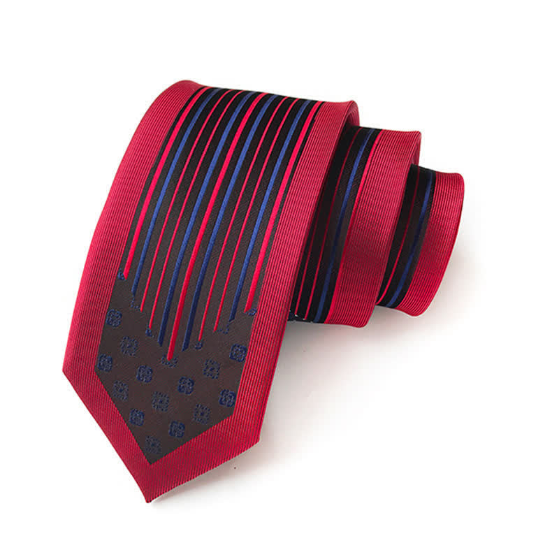 Men's Collision Inspire Paisley Floral Striped Necktie