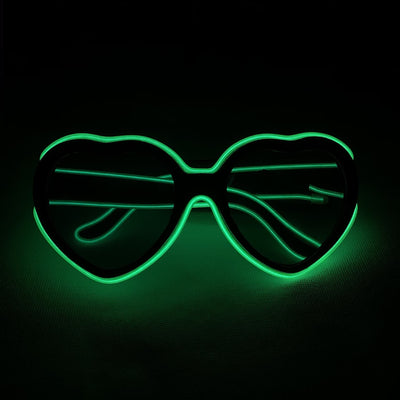 Heart Shaped Nightclub Party LED Glasses