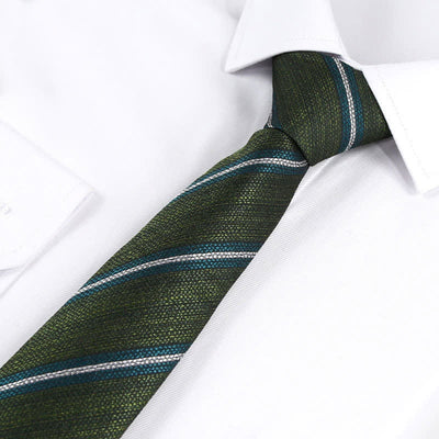 Men's Modern Textured Striped Necktie