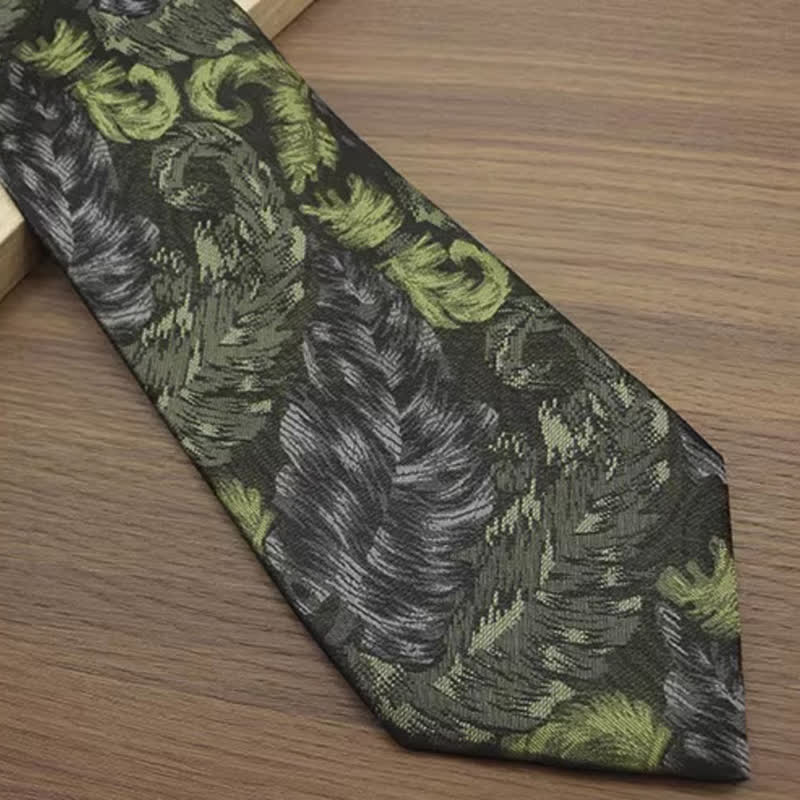 Men's Vintage Floral Printed Casual Wide Necktie