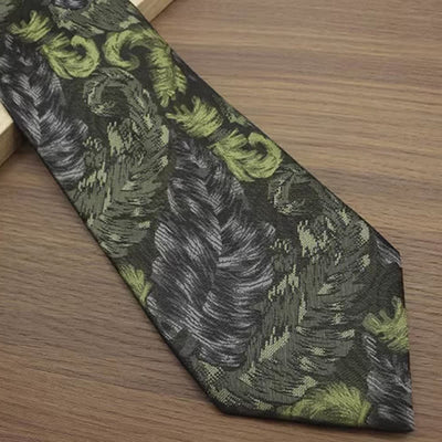 Men's Vintage Floral Printed Casual Wide Necktie