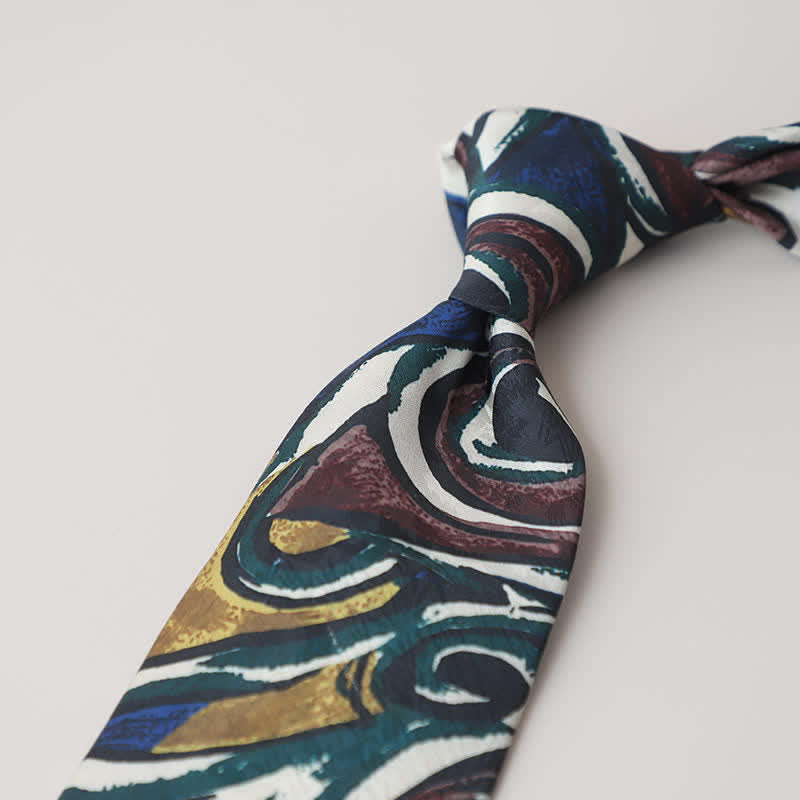 Men's Classical Abstract Painting Necktie