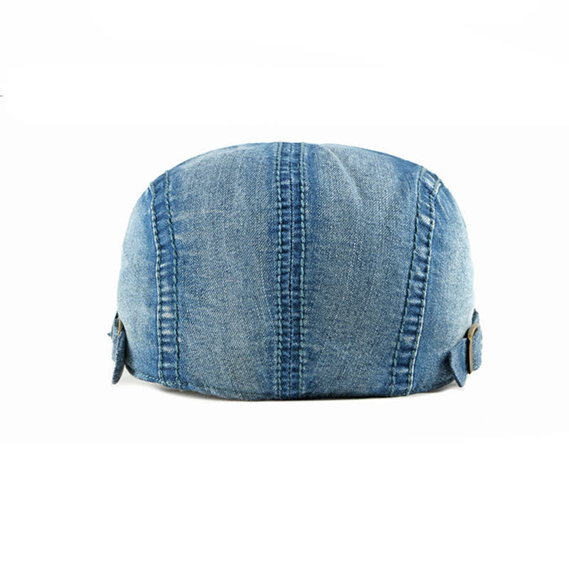 Simple Jean Denim Casquette Beret Cap