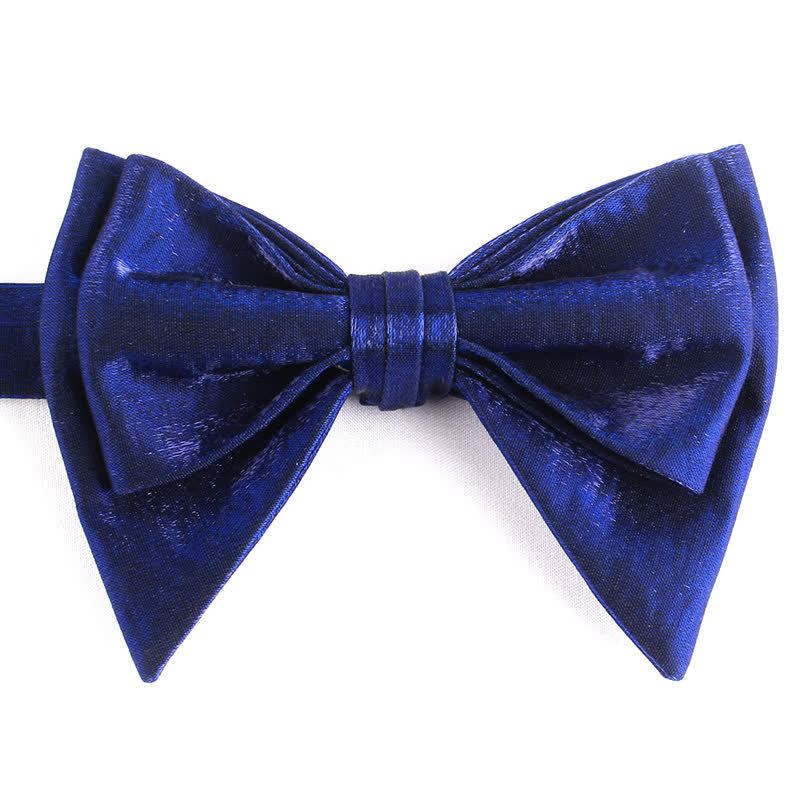 Men's Irregular Double Layer Oversized Pointed Bow Tie