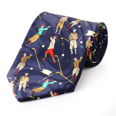 Men's Creative Music Score Cartoon Motif Country Necktie