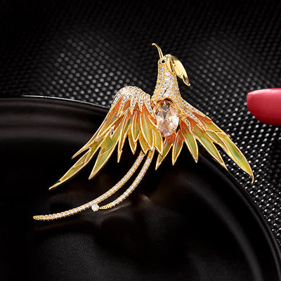 Women's Vintage Phoenix Bird Brooch