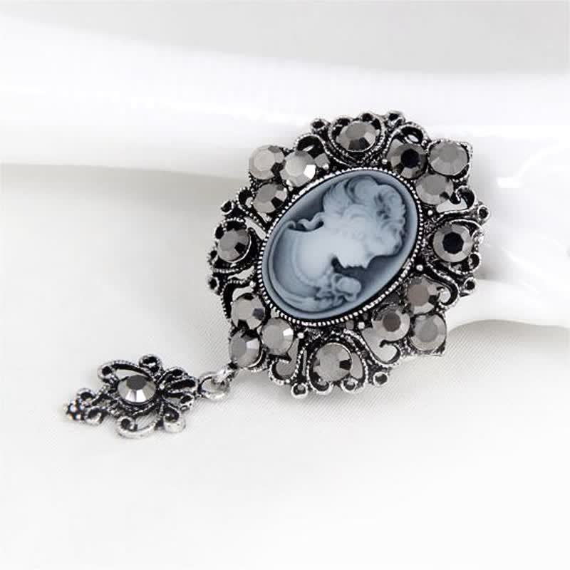 Women's Cameo Lady Victorian Brooch