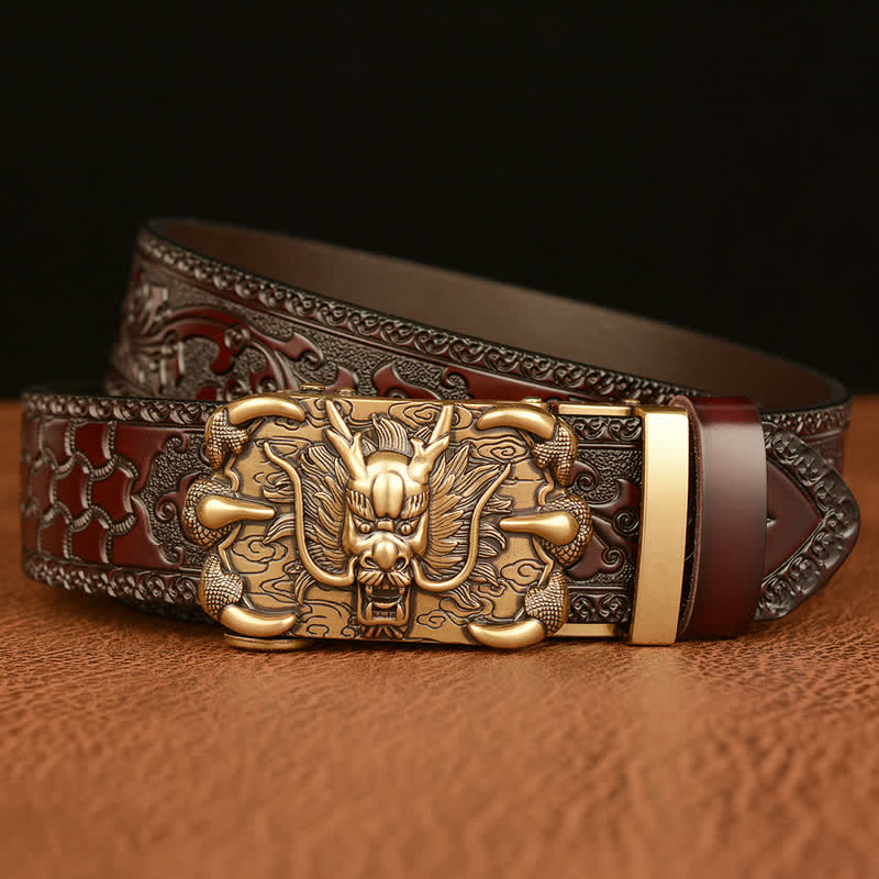 Men's Mighty Dragon Claw Leather Belt