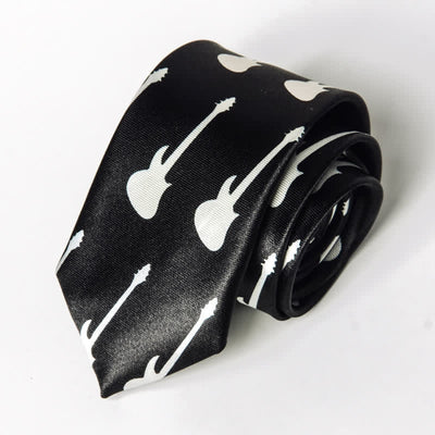 Men's Personality Piano Music Note Necktie