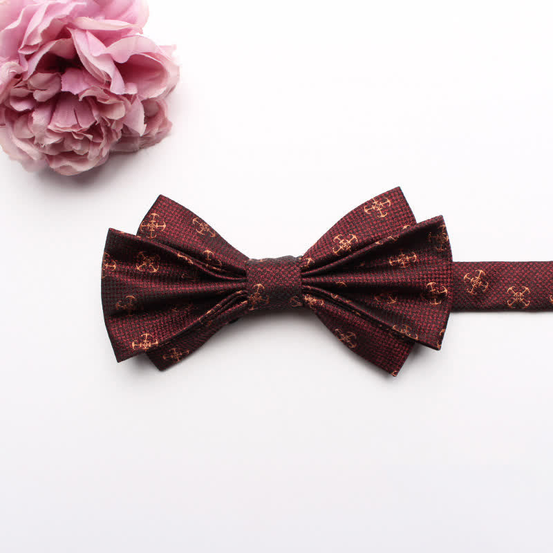 Men's Fangled Jacquard Texture Suit Bow Tie