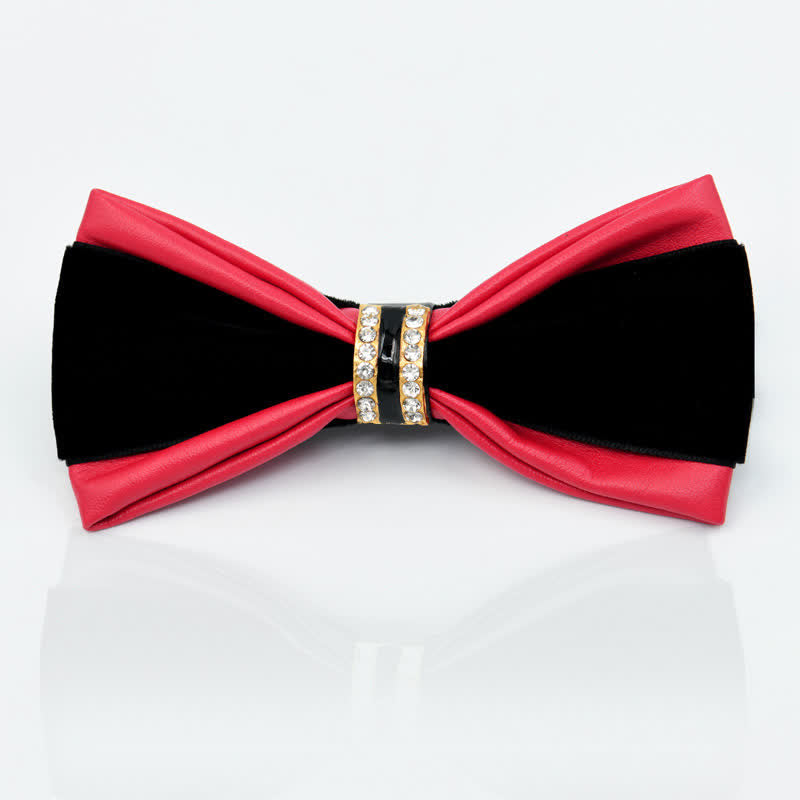 Men's Noble Classy Leather Bow Tie