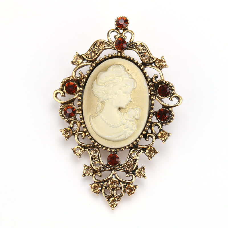 Women's Palace Beauty Queen Cameo Brooch