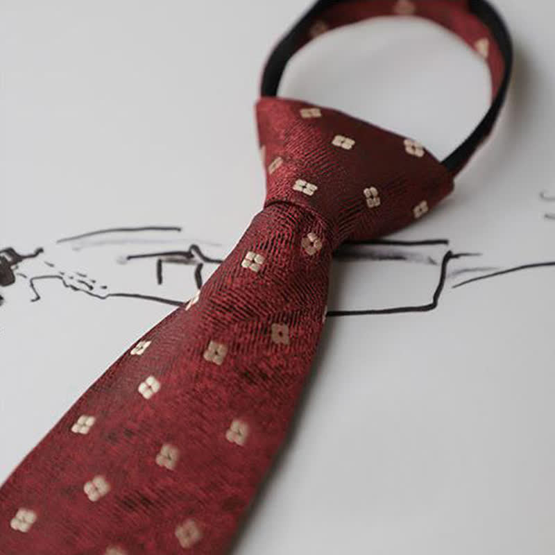 Men's Garden Motif Embroidery Necktie