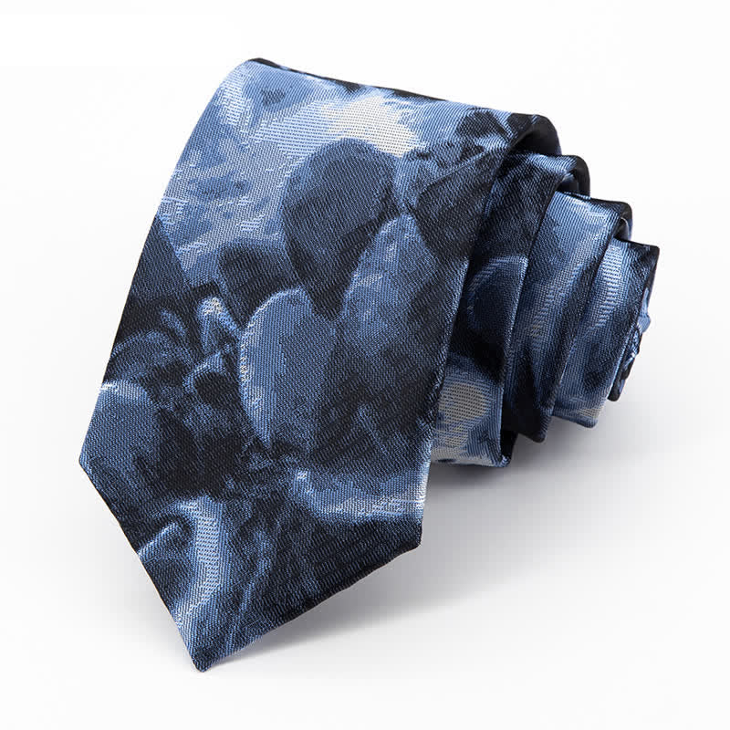 Men's Abstract Dark Blue Dreamworld Necktie