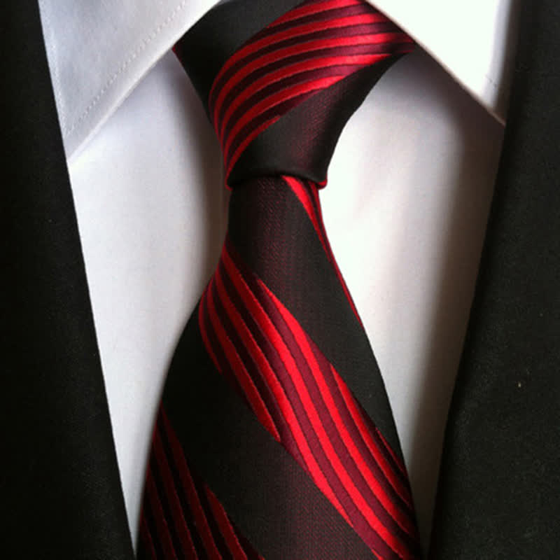 Men's Classy Colorful Striped Necktie