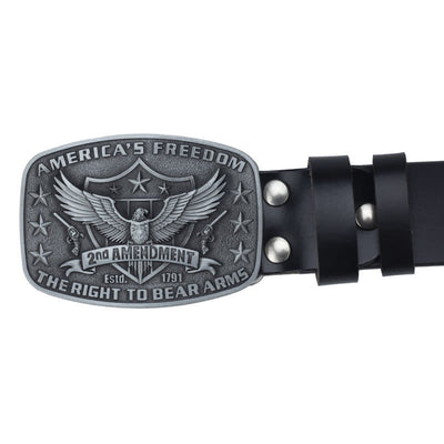 Men's Retro Eagle America's Freedom Leather Belt