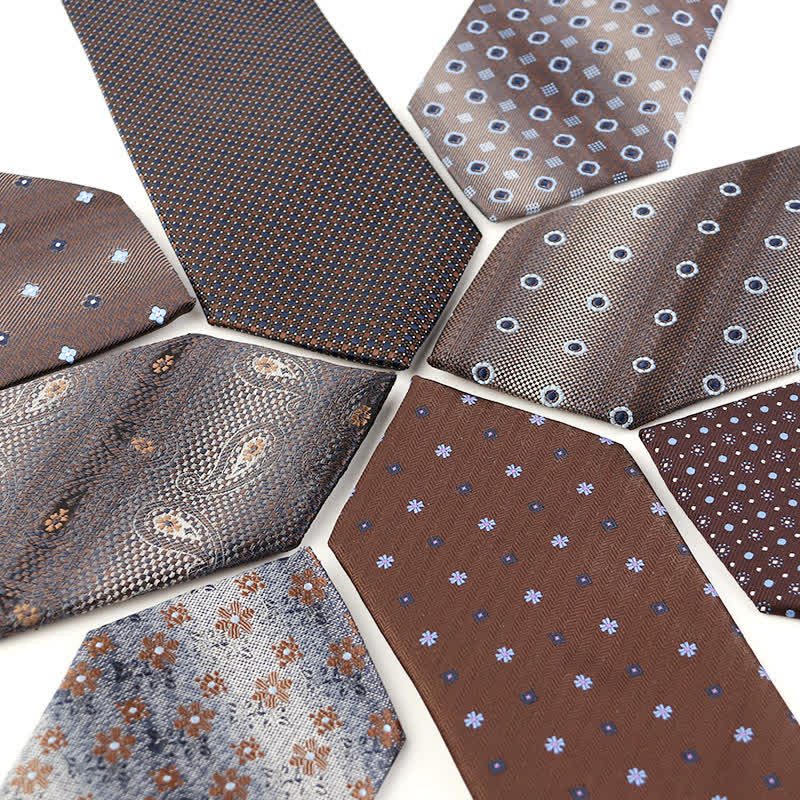 Men's Retro Brown Series Necktie