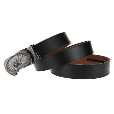 Men's Soaring Eagle Automatic Buckle Business Leather Belt