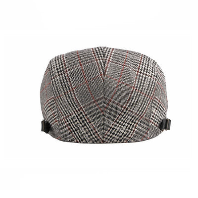 Classic Plaid Beret Cabbie Flat Cap