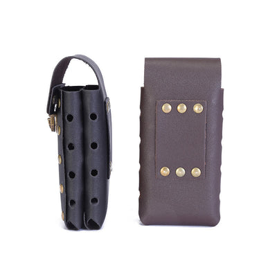 Vertical Double Layers Phone Case Belt Bag