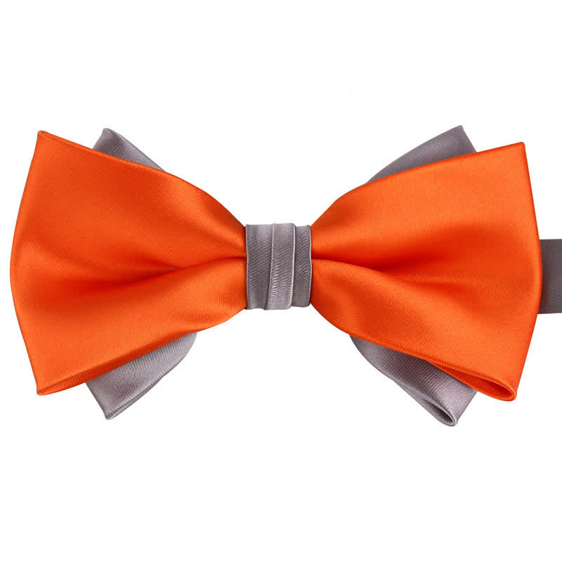 Men's Luxury Two Tone Double Layered Bow Tie