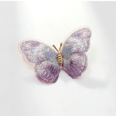 Women's Dreamy Embroidery Butterfly Brooch